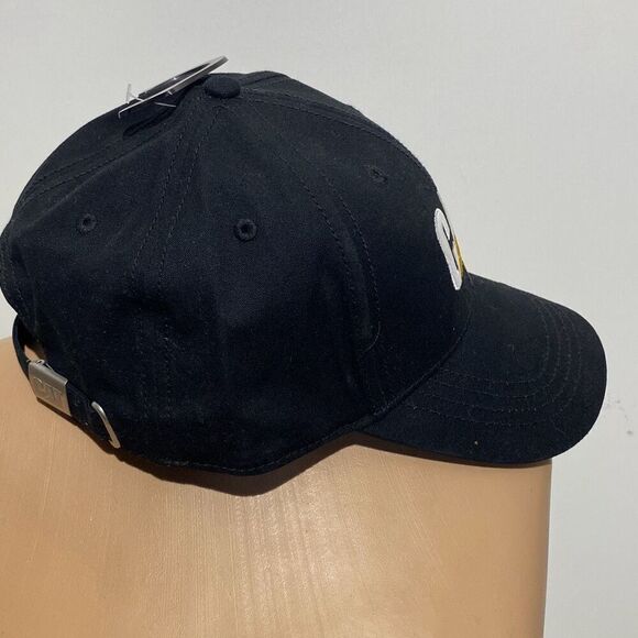 Caterpillar CAT Men's Black Curve Bill Embroidered Strapback Trademark Cap NWOT - Picture 2 of 10